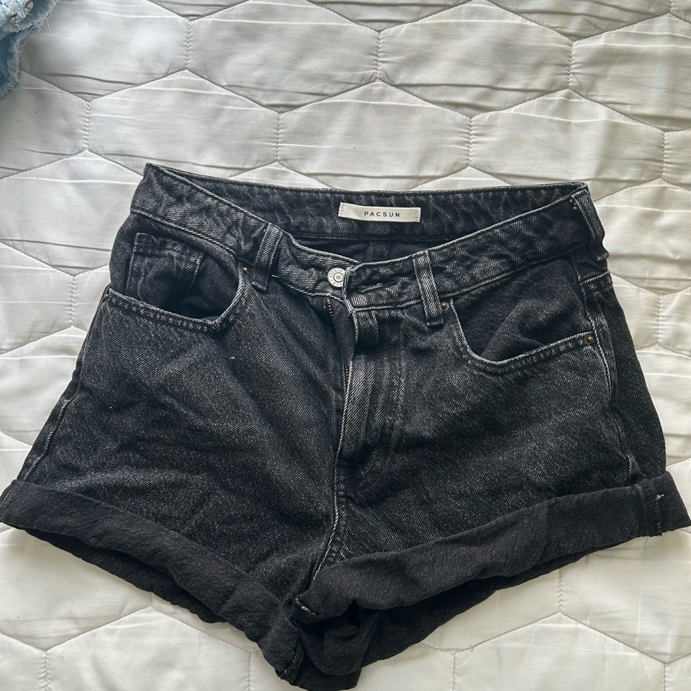 PacSun Women's Black Denim Shorts